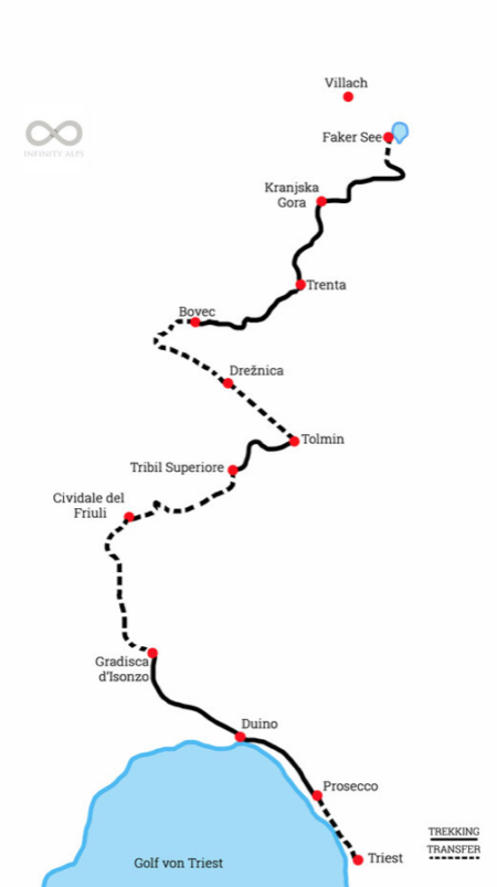 Karte Alpe Trail
